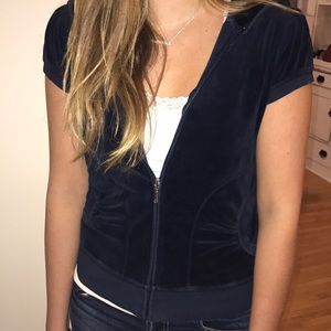 Navy juicy couture zip up